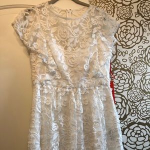 Monique Lhuillier White Lace Dress NWT